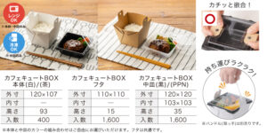 カフェキュートBOX 本体/中皿/フタ