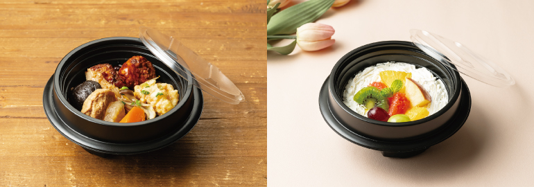 釜めし容器(鶏めし・フルーツ杏仁)